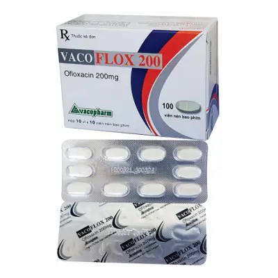 Vacoflox 200 - Thuốc điều trị ký sinh trùng, chống nhiễm khuẩn ( Hộp 10 vỉ x 10 viên)